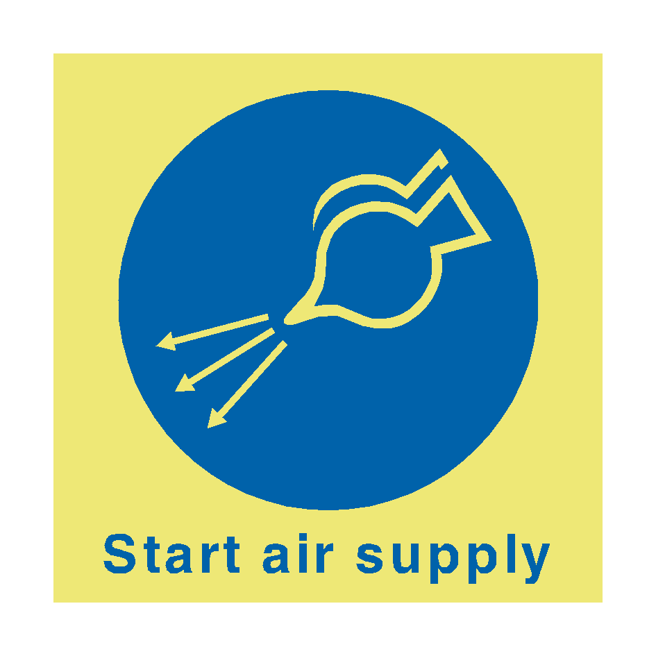 Start Air Supply Safety Sign | PVC Safety Signs