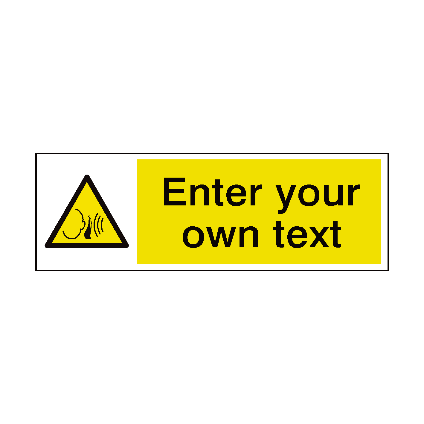Loud Noise Sign Warning Sudden Loud Noise Signs From Key Signs UK