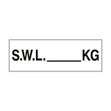 Swl Load Sign Safe Working Load Signs | PVC Safety Signs
