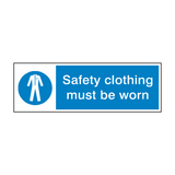 Safety Clothing Sign - PVC Safety Signs