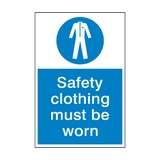 Safety Clothing Safety Sign - PVC Safety Signs