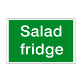 Salad Fridge Sign - PVC Safety Signs