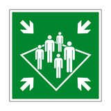 Shipboard Assembly Station Symbol Sign - PVC Safety Signs