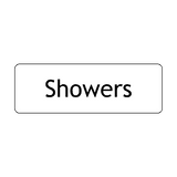 Showers Door Sign - PVC Safety Signs
