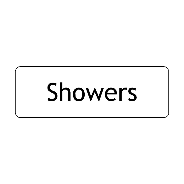 Showers Door Sign - PVC Safety Signs