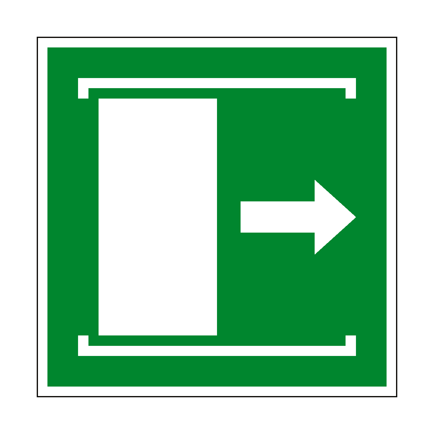 Slide Right to Open Symbol Sign | PVC Safety Signs