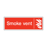 Smoke Vent Safety Sign - PVC Safety Signs