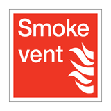 Smoke Vent Square Sign - PVC Safety Signs