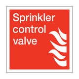 Sprinkler Control Valve Square Sign - PVC Safety Signs