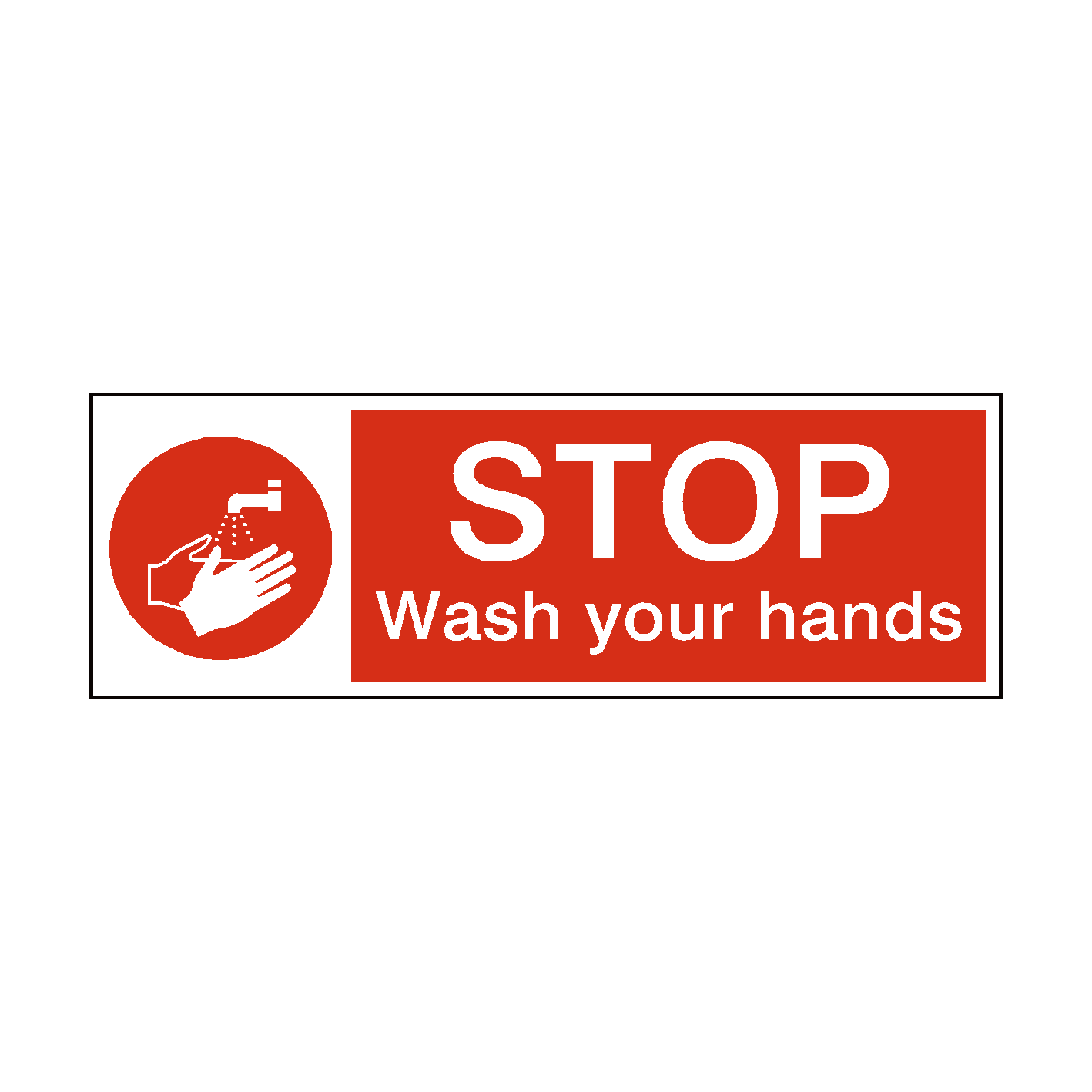 Stop Wash Your Hands Hygiene Sign | PVC Safety Signs