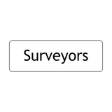 Surveyors Door Sign - PVC Safety Signs