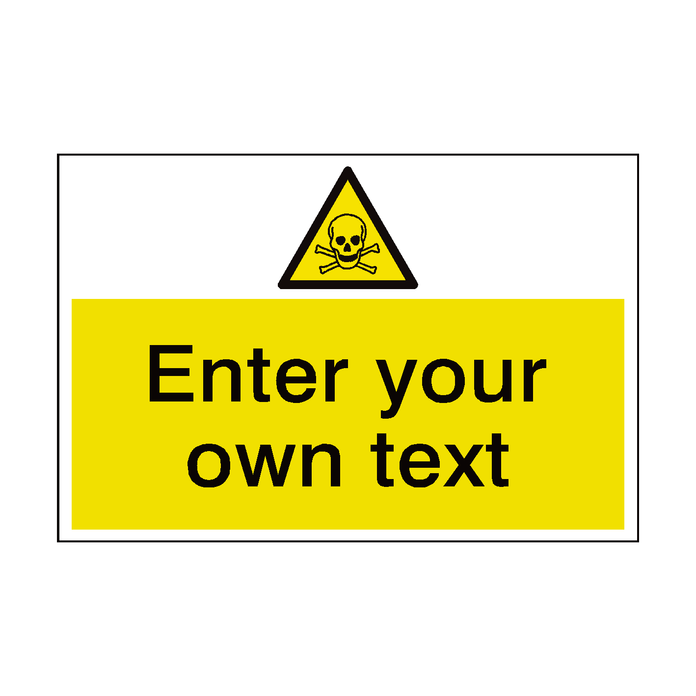 Toxic Material Custom Safety Sign PVC Safety Signs