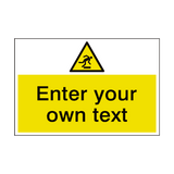 Trip Hazard Custom Safety Sign - PVC Safety Signs