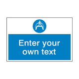 Use Footbridge Custom Safety Sign - PVC Safety Signs