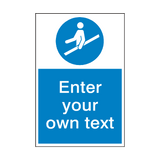Use Handrail Custom Mandatory Sign - PVC Safety Signs