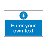 Use Protective Apron Custom Safety Sign - PVC Safety Signs