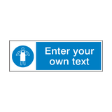 Use Protective Apron Custom Sign - PVC Safety Signs