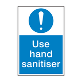 Use Hand Sanitiser Mandatory Sign - PVC Safety Signs