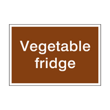 Vegetable Sign - PVC Safety Signs