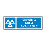 Viewing Area MOT Sign - PVC Safety Signs