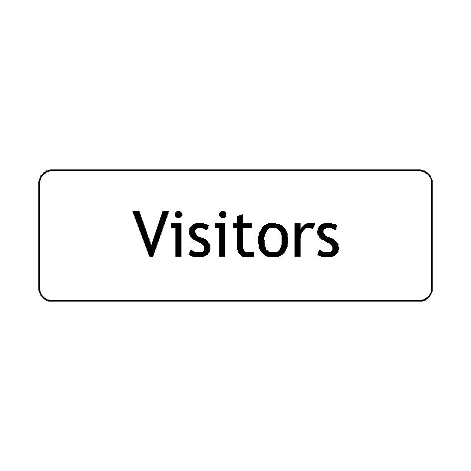 Visitors Door Sign | PVC Safety Signs