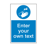 Wash Your Hands Custom Mandatory Sign - PVC Safety Signs