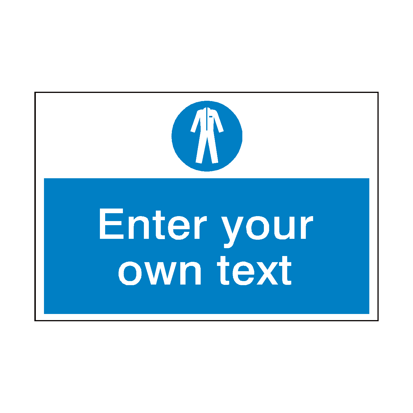 Wear Code Sign Wear Protective Clothing Custom Sign