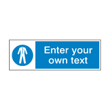 Wear Protective Clothing Mandatory Sign - PVC Safety Signs
