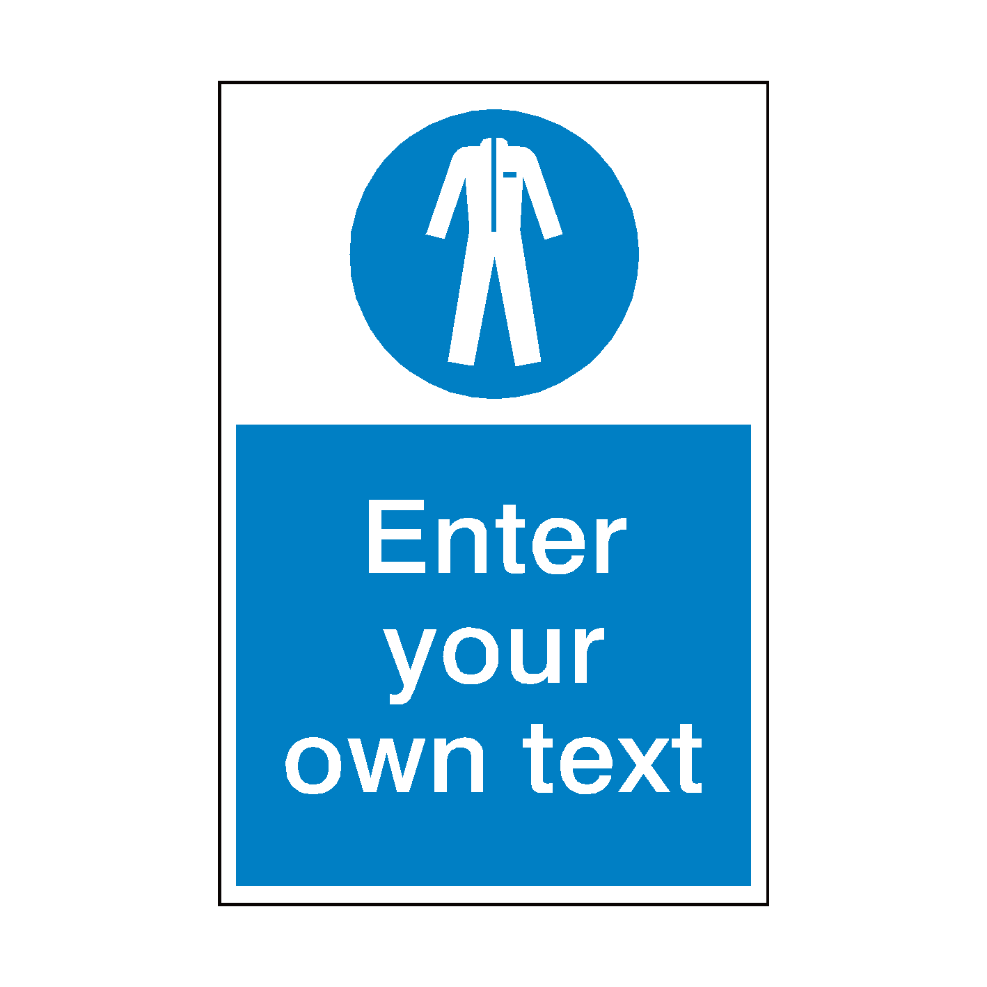 Wear Protective Clothing Custom Safety Sign | PVC Safety Signs