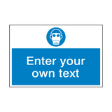 Wear Respiratory Protection Custom Safety Sign - PVC Safety Signs