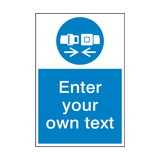 Wear Safety Belts Custom Mandatory Sign - PVC Safety Signs