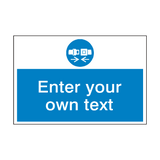 Wear Safety Belts Custom Safety Sign - PVC Safety Signs
