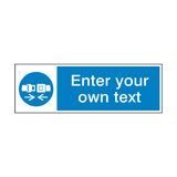 Wear Safety Belts Custom Sign - PVC Safety Signs