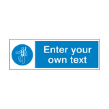 Wear Safety Harness Custom Sign - PVC Safety Signs