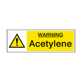 Acetylene Hazard Sign - PVC Safety Signs