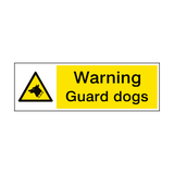 Warning Guard Dogs Hazard Sign - PVC Safety Signs