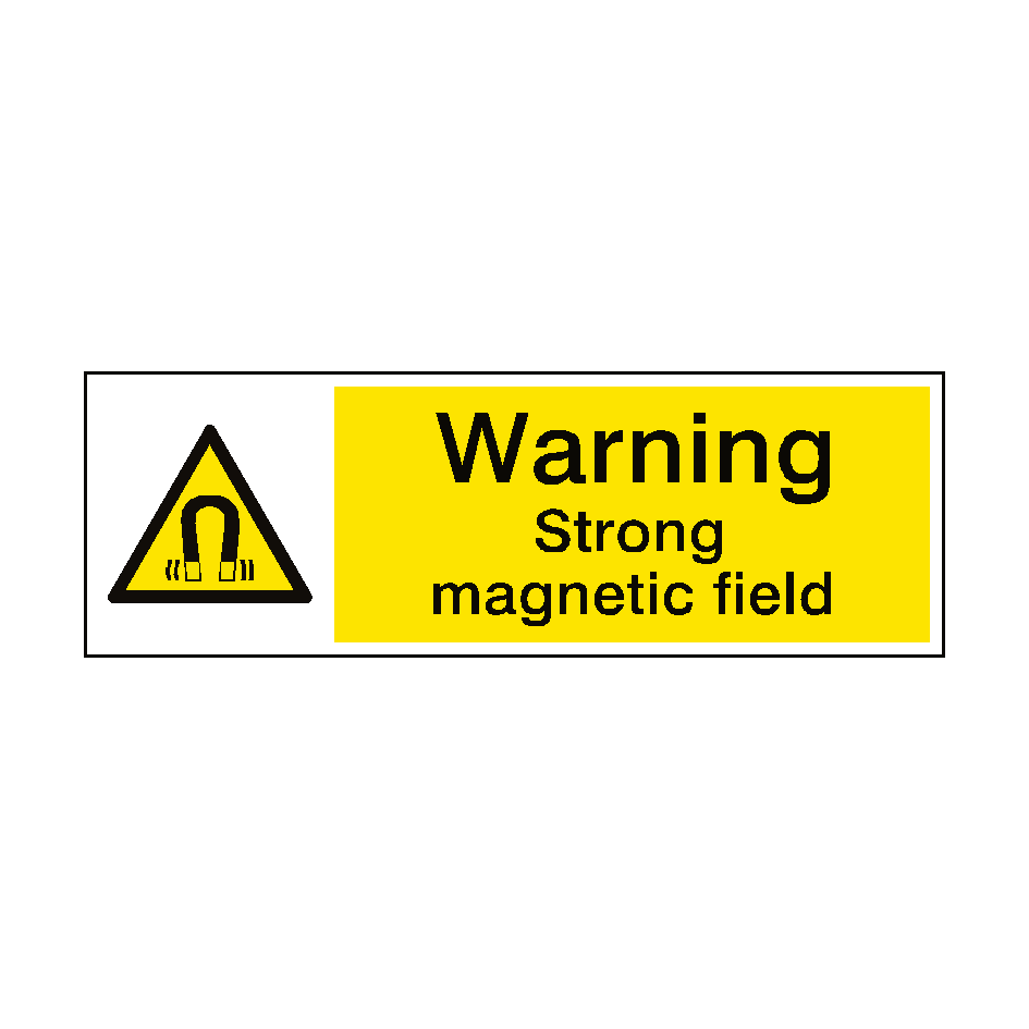 Warning Hazard Sign EMF PVC Safety Signs