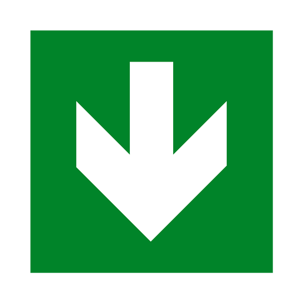 Arrow Down Sign - PVC Safety Signs