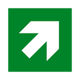 Arrow Up Right Sign - PVC Safety Signs