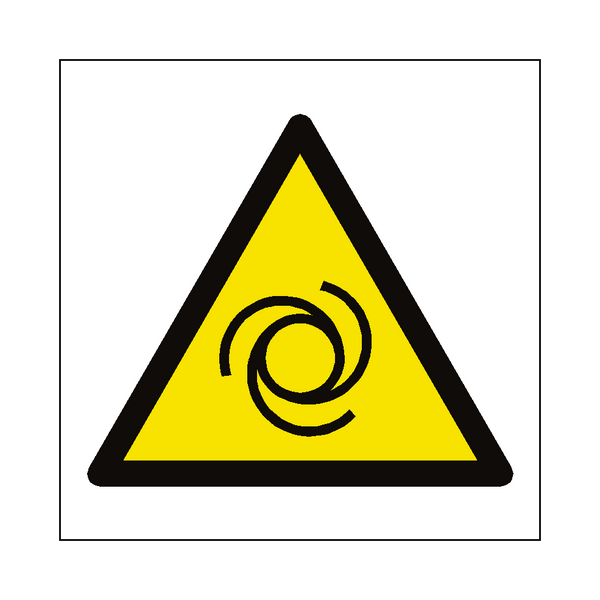 Automatic Start Up Hazard Symbol Sign - PVC Safety Signs