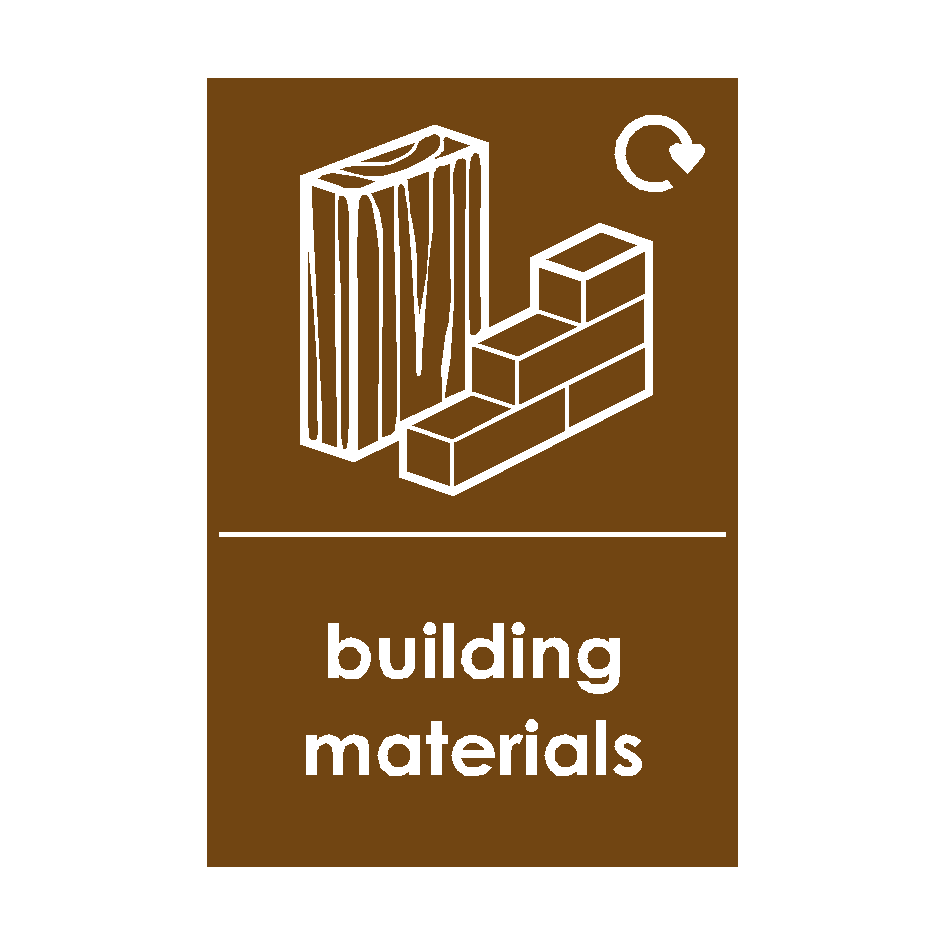 Building Materials Waste Sign | PVC Safety Signs