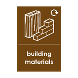 Building Materials Waste Sign - PVC Safety Signs