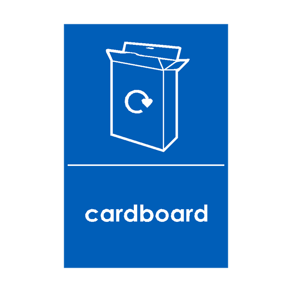 Cardboard Waste Recycling Signs | PVC Safety Signs