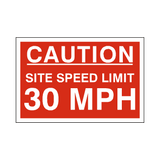 30 Mph Site Speed Limit Sign - PVC Safety Signs