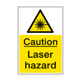 Caution Laser Sign - PVC Safety Signs