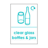 Clear Glass Waste Sign - PVC Safety Signs