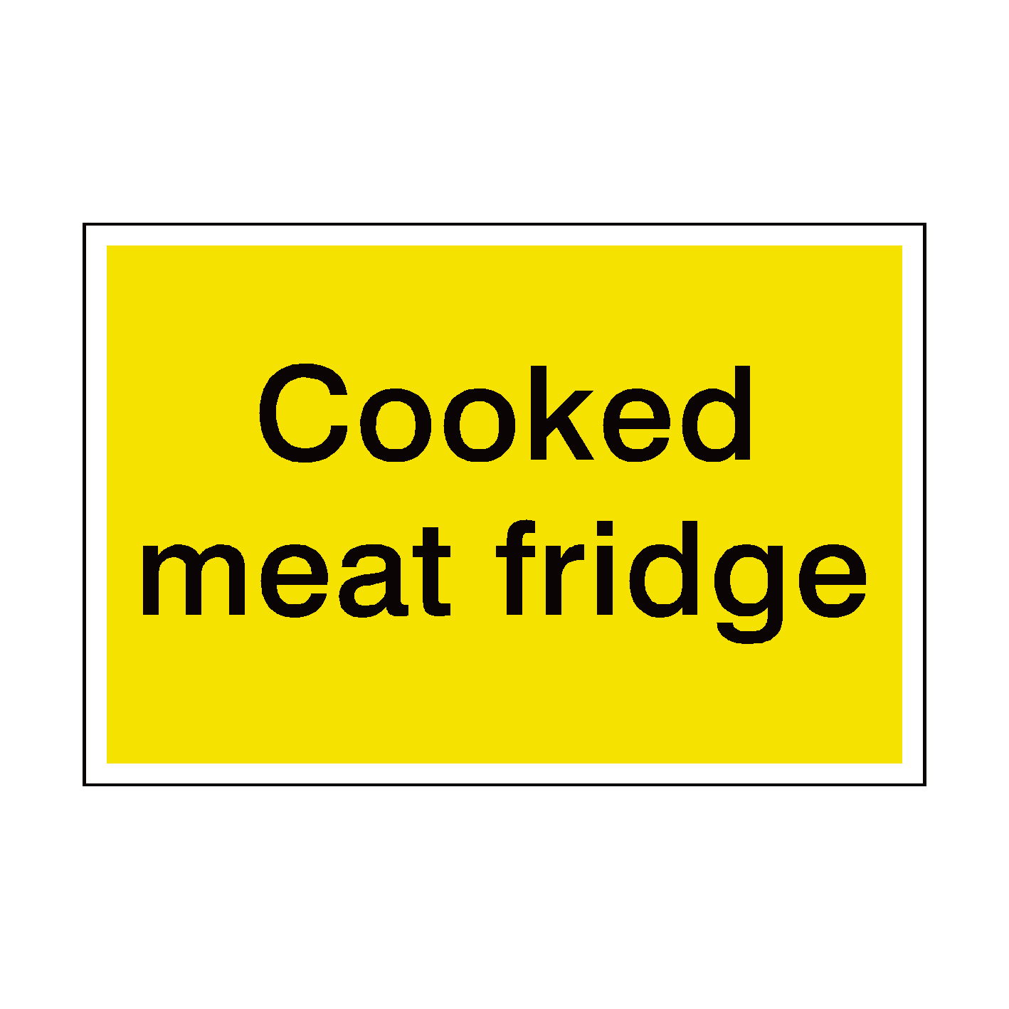 Cooked Meat Fridge Sign | Food Safety Signs for Restaurants