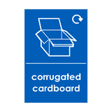 Corrugated Cardboard Waste Recycling Signs - PVC Safety Signs