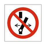 Do Not Alter Switch Symbol Sign - PVC Safety Signs