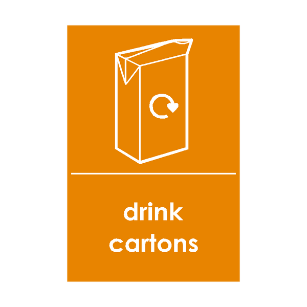 Beverage Cartons Waste Sign - PVC Safety Signs